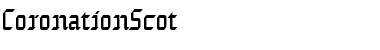 Download CoronationScot Normal Font Title Preview