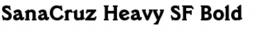 Download SanaCruz Heavy SF Bold Font Title Preview