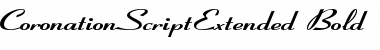 Download CoronationScriptExtended Bold Font Title Preview