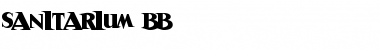 Download Sanitarium BB Regular Font Title Preview