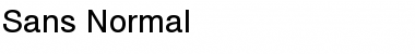 Download Sans Normal Font Title Preview