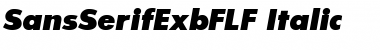 Download SansSerifExbFLF Regular Font Title Preview