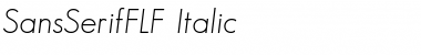 Download SansSerifFLF Regular Font Title Preview