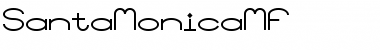 Download SantaMonicaMF Regular Font Title Preview
