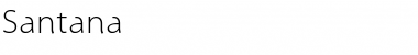 Download Santana Regular Font Title Preview