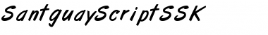 Download SantguayScriptSSK Regular Font Title Preview