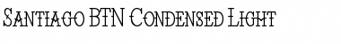 Download Santiago BTN Condensed Light Regular Font Title Preview