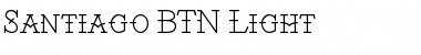 Download Santiago BTN Light Regular Font Title Preview