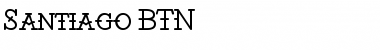 Download Santiago BTN Regular Font Title Preview