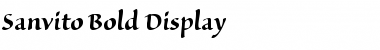 Download Sanvito Regular Font Title Preview