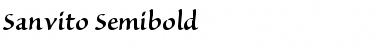 Download Sanvito Regular Font Title Preview