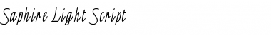 Download Saphire Light Script Regular Font Title Preview