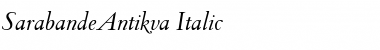 Download SarabandeAntikva Regular Font Title Preview