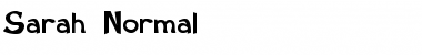 Download Sarah Normal Font Title Preview