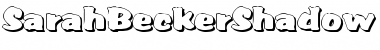 Download SarahBeckerShadow Normal Font Title Preview