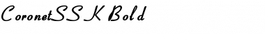 Download CoronetSSK Bold Font Title Preview
