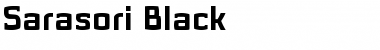 Download Sarasori Black Regular Font Title Preview