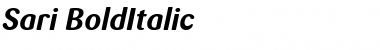 Download Sari Bold Italic Font Title Preview