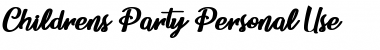 Download Childrens Party Personal Use Regular Font Title Preview