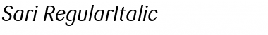 Download Sari Italic Font Title Preview
