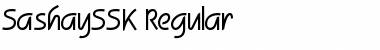 Download SashaySSK Regular Font Title Preview