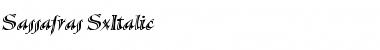 Download Sassafras-SxItalic  Font Title Preview