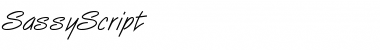 Download SassyScript Regular Font Title Preview