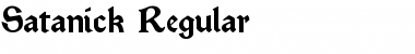Download Satanick Regular Font Title Preview