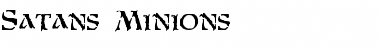 Download Satans Minions Font Title Preview