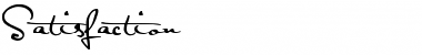 Download Satisfaction Regular Font Title Preview