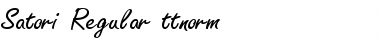 Download Satori Regular Font Title Preview