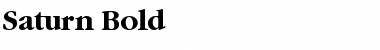 Download Saturn Bold Font Title Preview