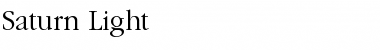 Download Saturn Light Font Title Preview