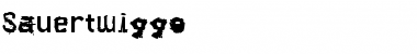 Download Sauertwiggo Regular Font Title Preview