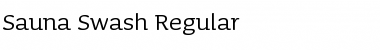 Download Sauna Swash Regular Font Title Preview