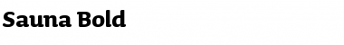 Download Sauna-Bold Regular Font Title Preview