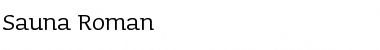 Download Sauna-Roman Regular Font Title Preview