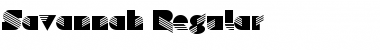 Download Savannah Regular Font Title Preview