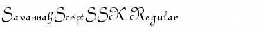 Download SavannahScriptSSK Regular Font Title Preview