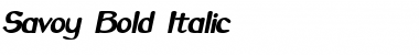 Download Savoy Bold Italic Font Title Preview