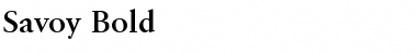 Download Savoy Bold Font Title Preview