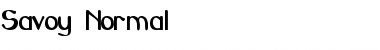 Download Savoy Normal Font Title Preview
