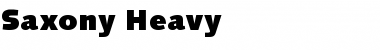 Download Saxony-Heavy Regular Font