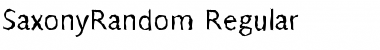 Download SaxonyRandom Font