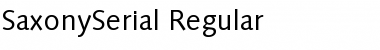 Download SaxonySerial Regular Font