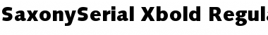 Download SaxonySerial-Xbold Regular Font