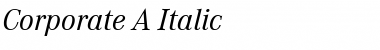 Download Corporate A BQ Italic Font