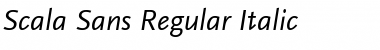 Download Scala Sans Regular Italic Font