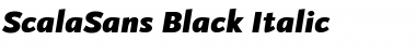 Download ScalaSans Black Italic Font