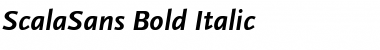 Download ScalaSans Bold Italic Font